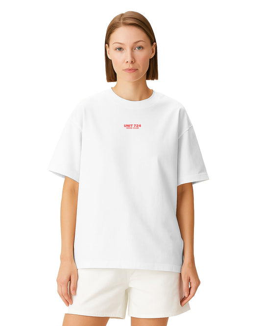 Basic T-Shirt Loose Fit Beyaz 06-379 Mağazam