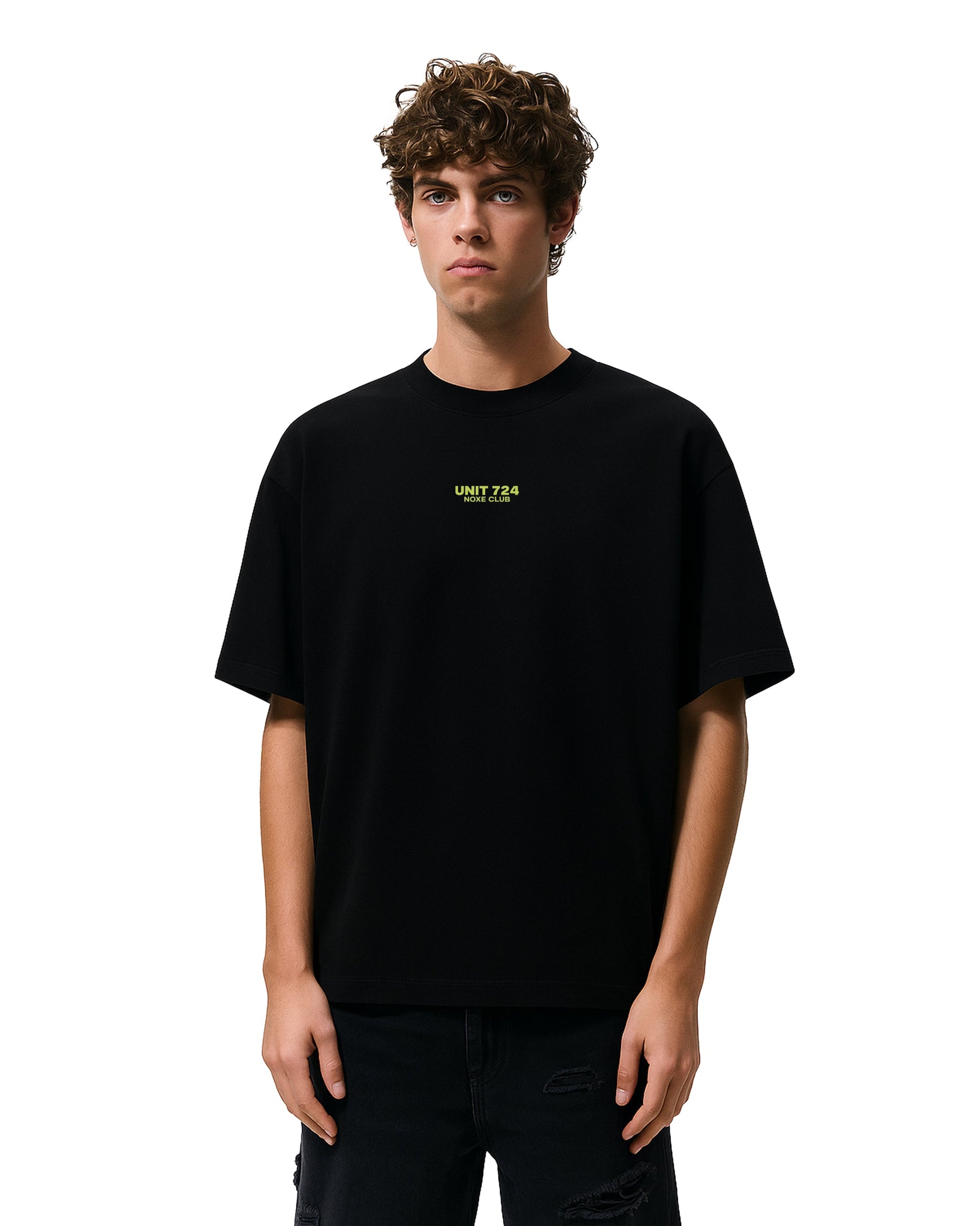 Basic T-Shirt Loose Fit Siyah 06-384 Mağazam