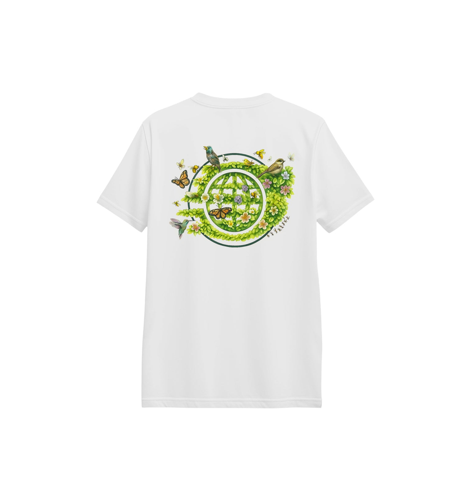 whispers of nature loose fit pamuklu unisex t-shirt mağazam