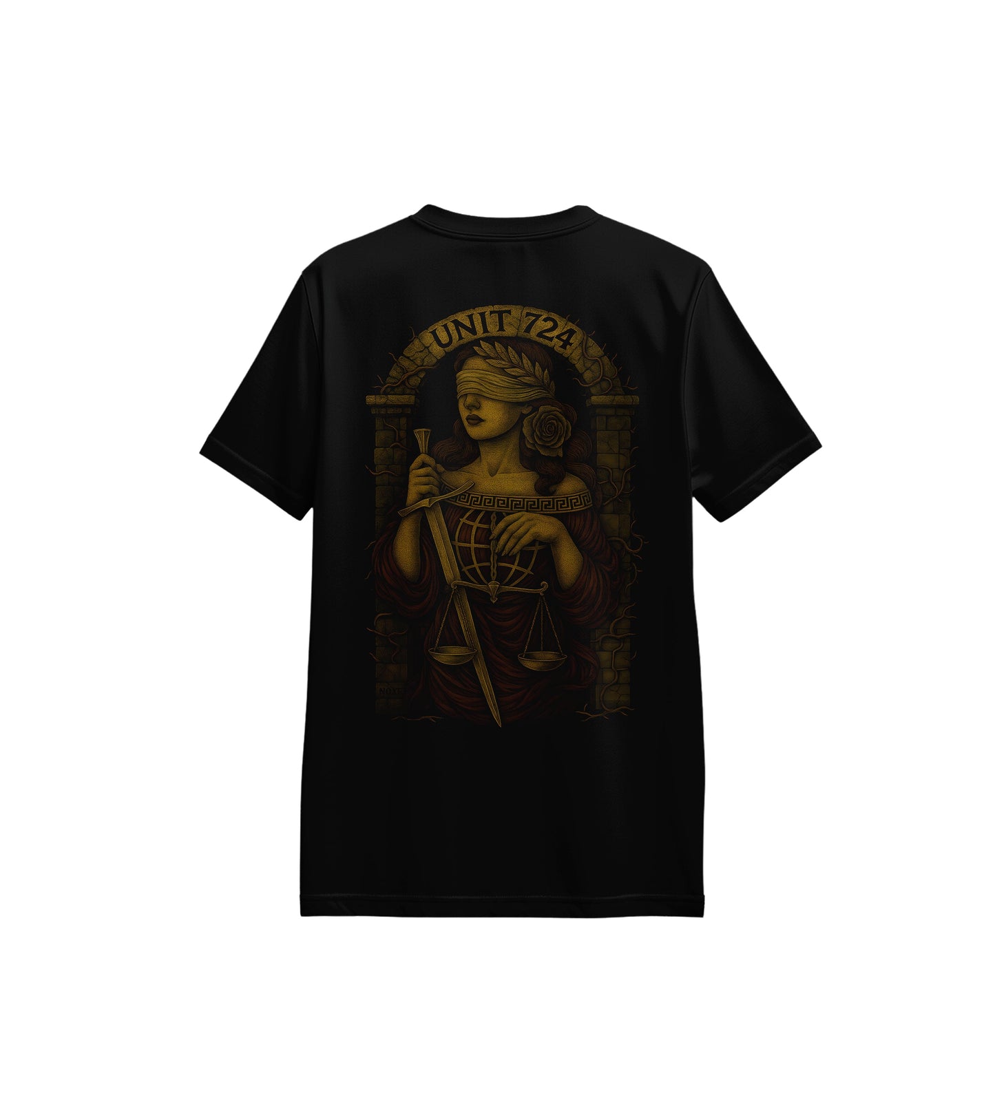 the spirit of justice loose fit pamuklu unisex t-shirt mağazam