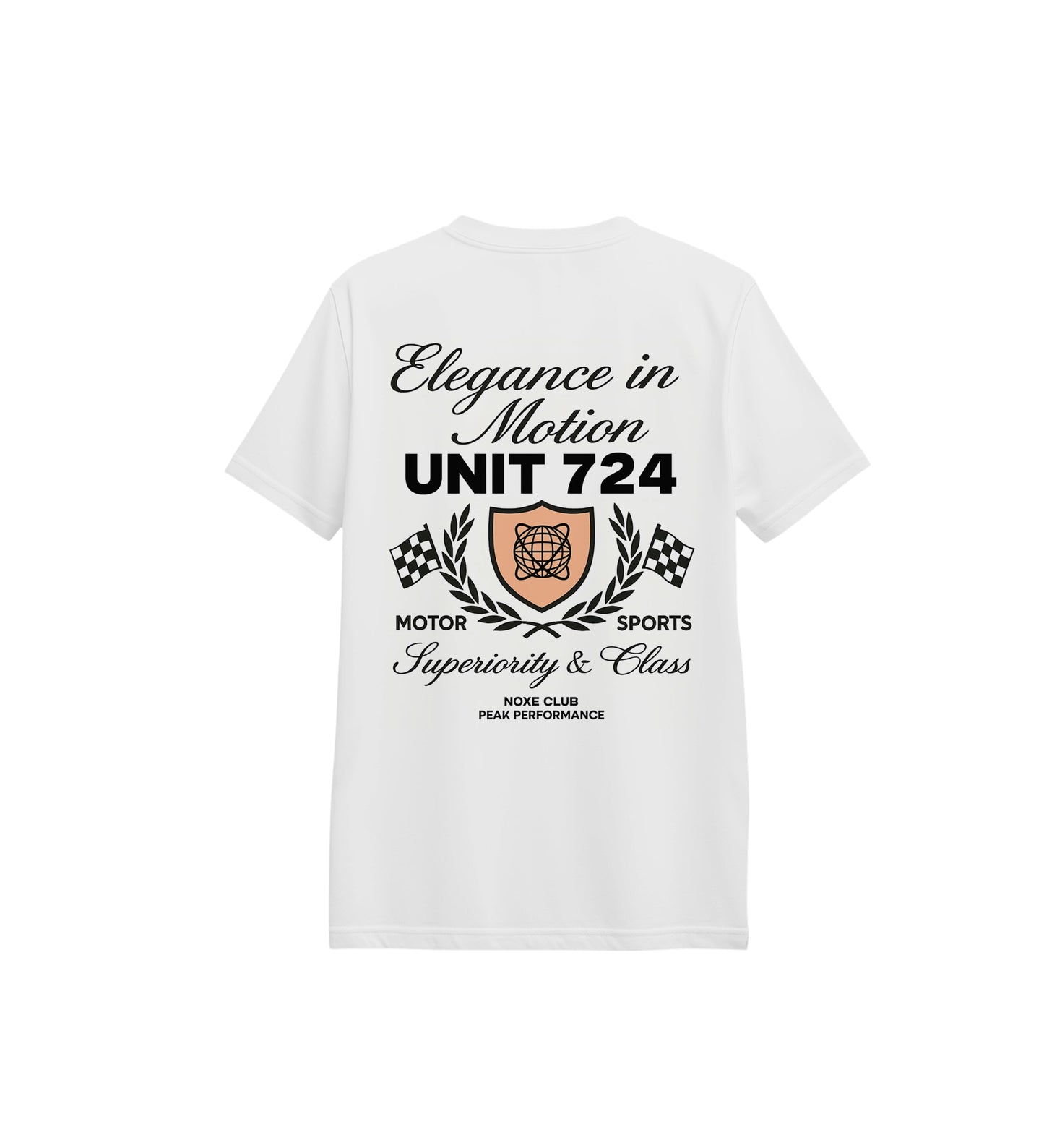 racing elegance loose fit pamuklu unisex t-shirt mağazam