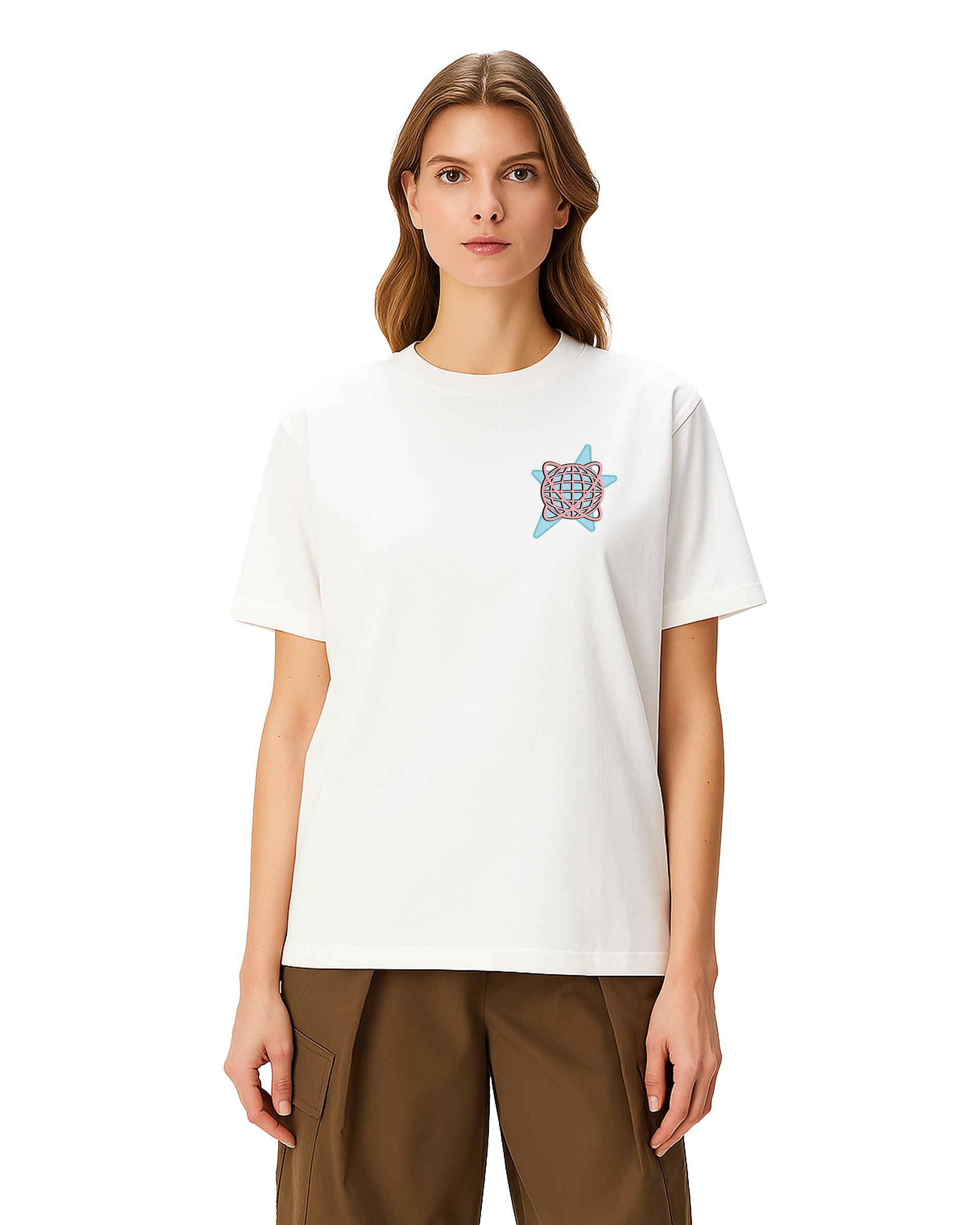 Modern Signature Loose Fit Pamuklu Unisex T-Shirt Mağazam