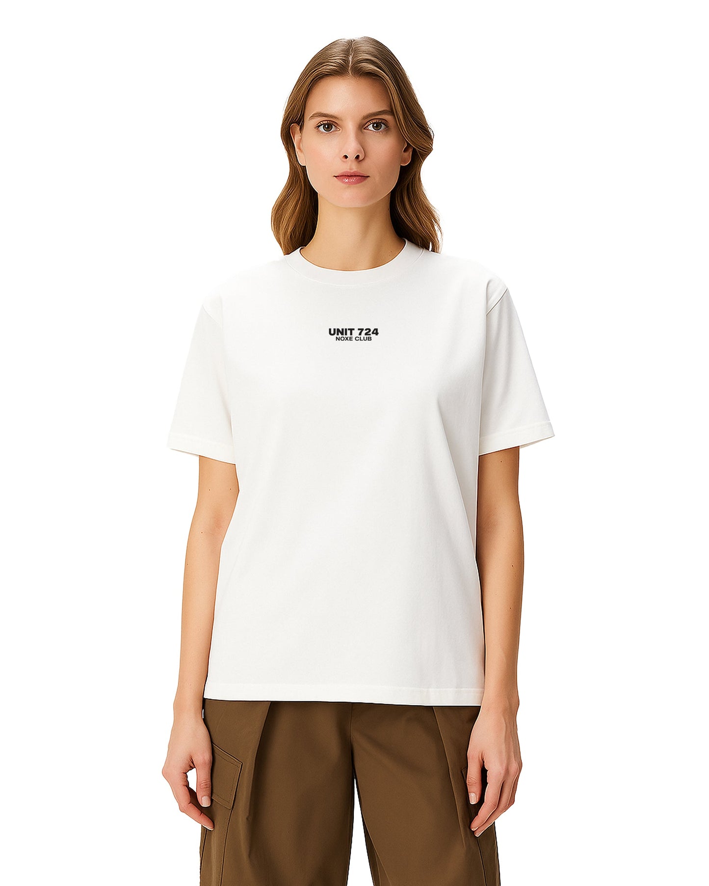 refined brutality loose fit pamuklu unisex t-shirt mağazam