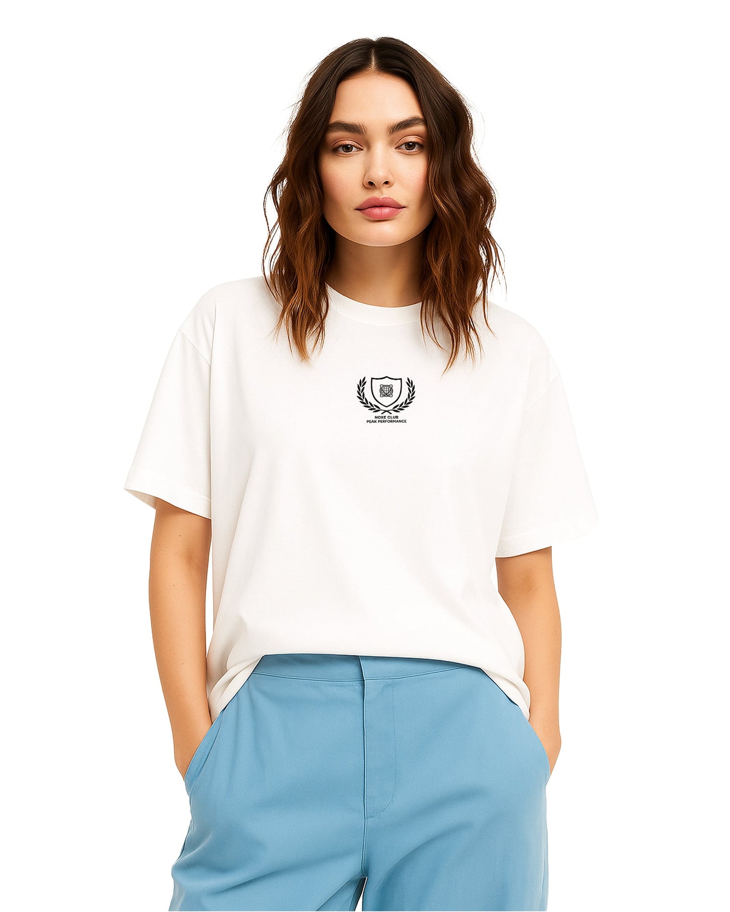 racing elegance loose fit pamuklu unisex t-shirt mağazam