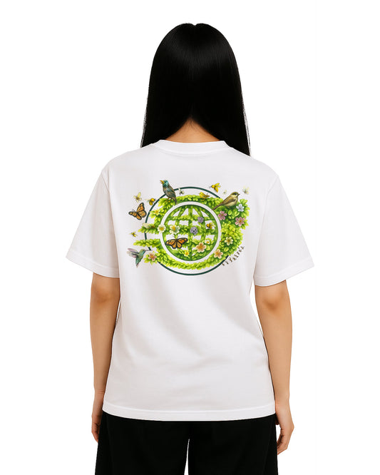 Whispers of Nature Loose Fit Pamuklu Unisex T-Shirt Mağazam