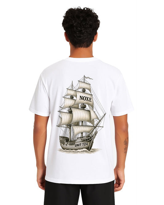 Sails of Intention Loose Fit Pamuklu Unisex T-Shirt Mağazam