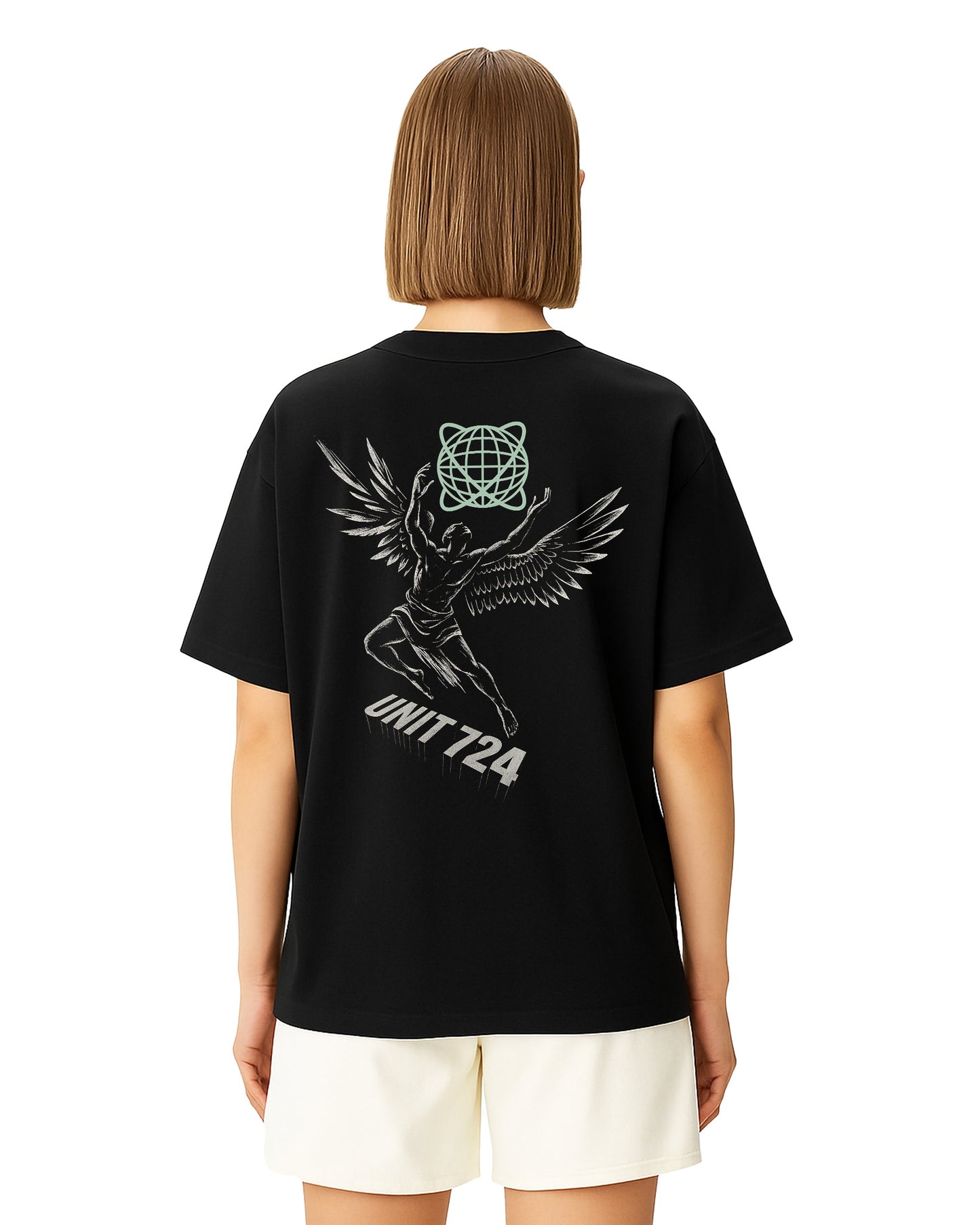 flight above limits loose fit pamuklu unisex t-shirt mağazam