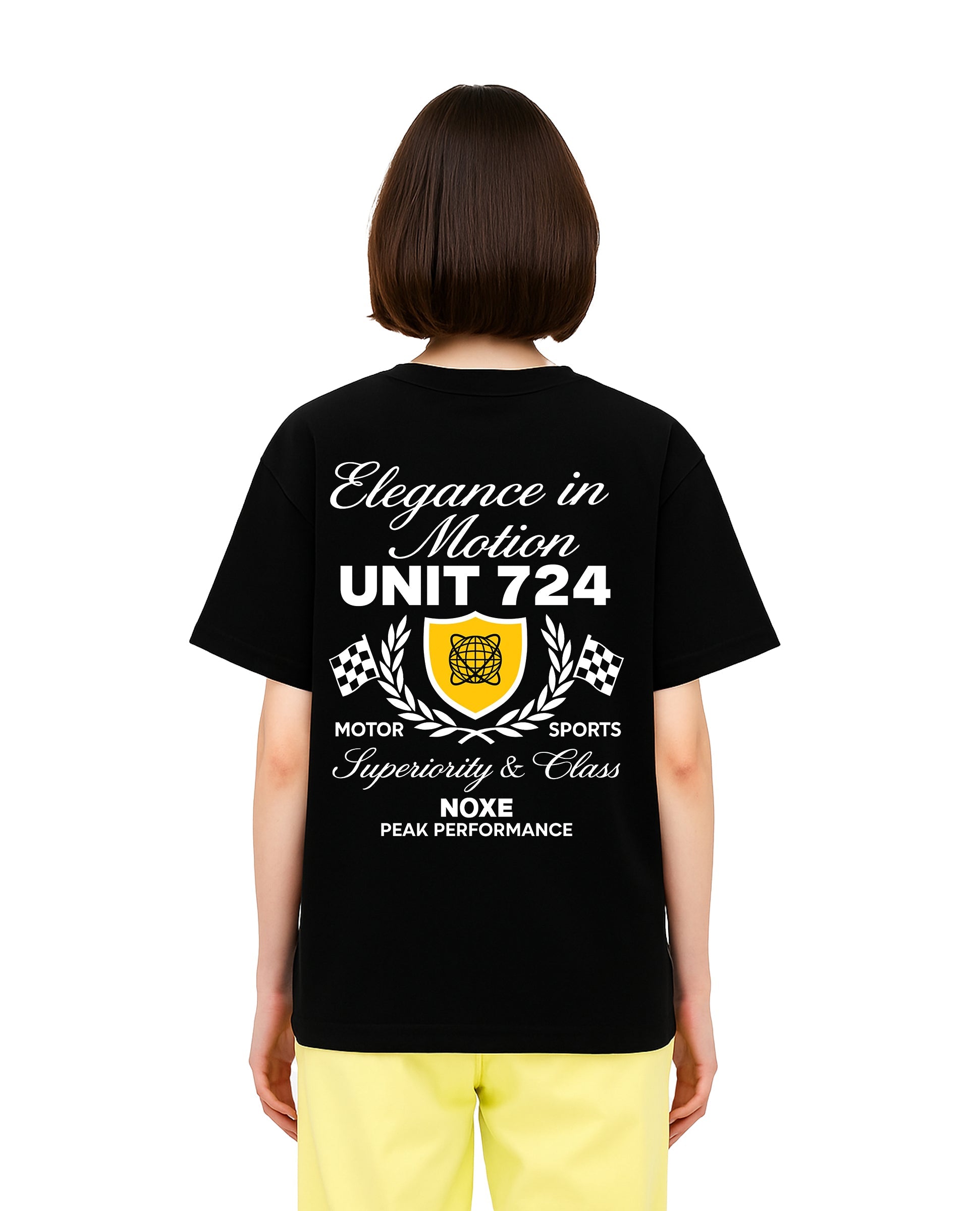 Racing Elegance Loose Fit Pamuklu Unisex T-Shirt Mağazam