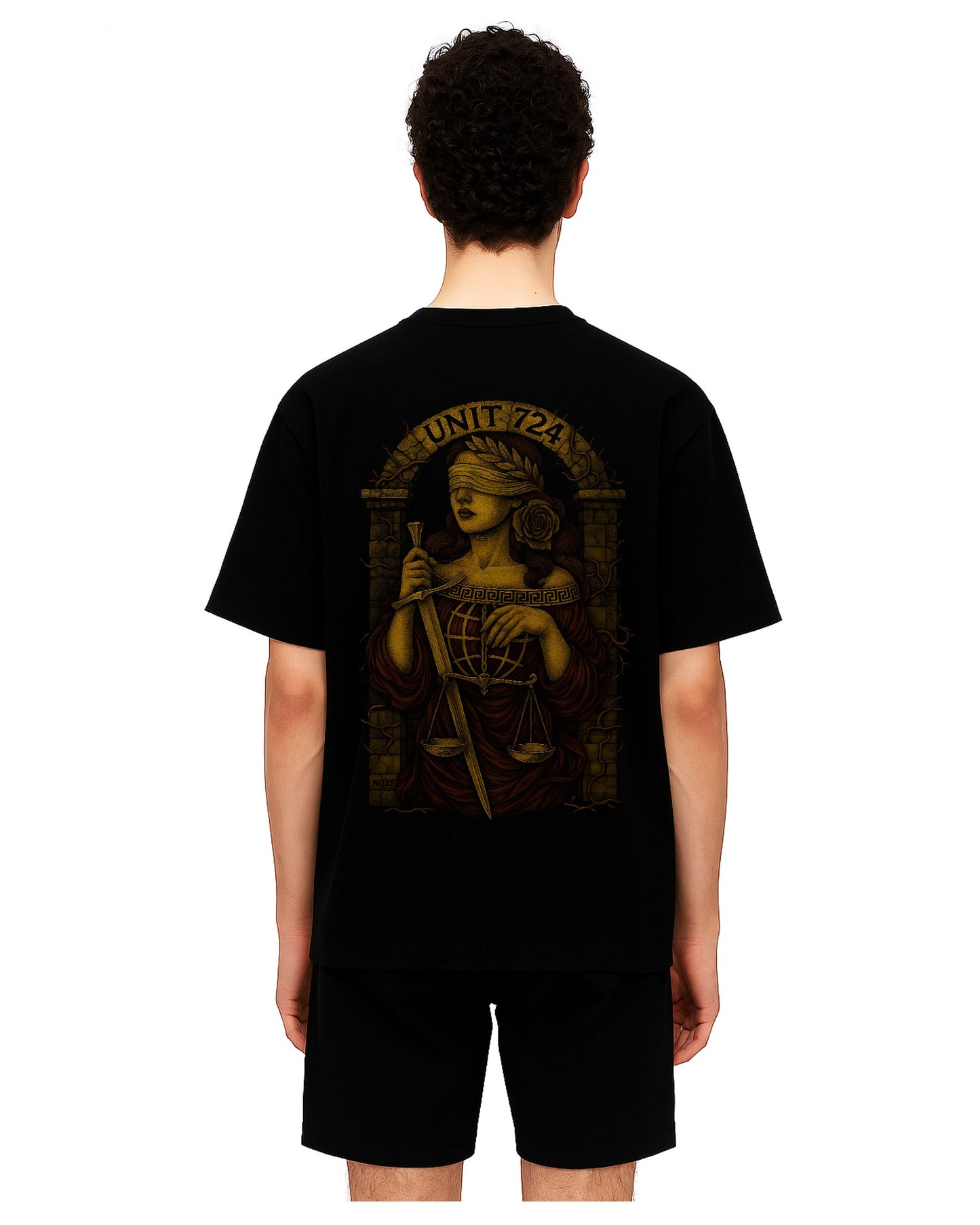 the spirit of justice loose fit pamuklu unisex t-shirt mağazam