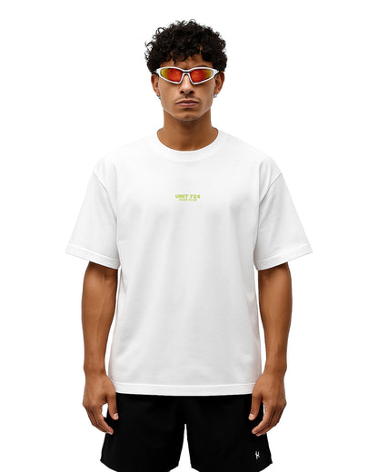 Basic T-Shirt Loose Fit Beyaz 06-376 Mağazam