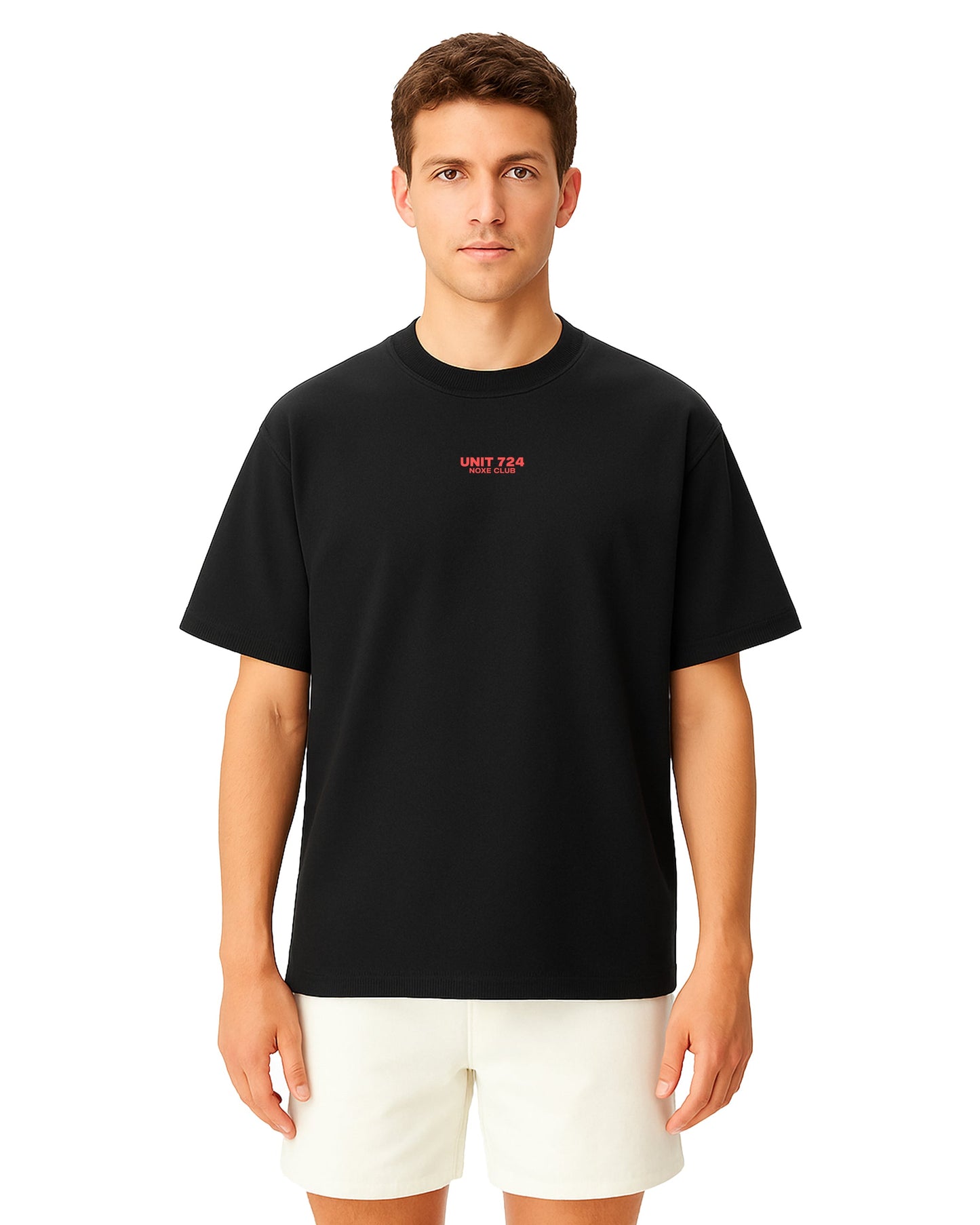 basic t-shirt loose fit siyah 06-385 mağazam