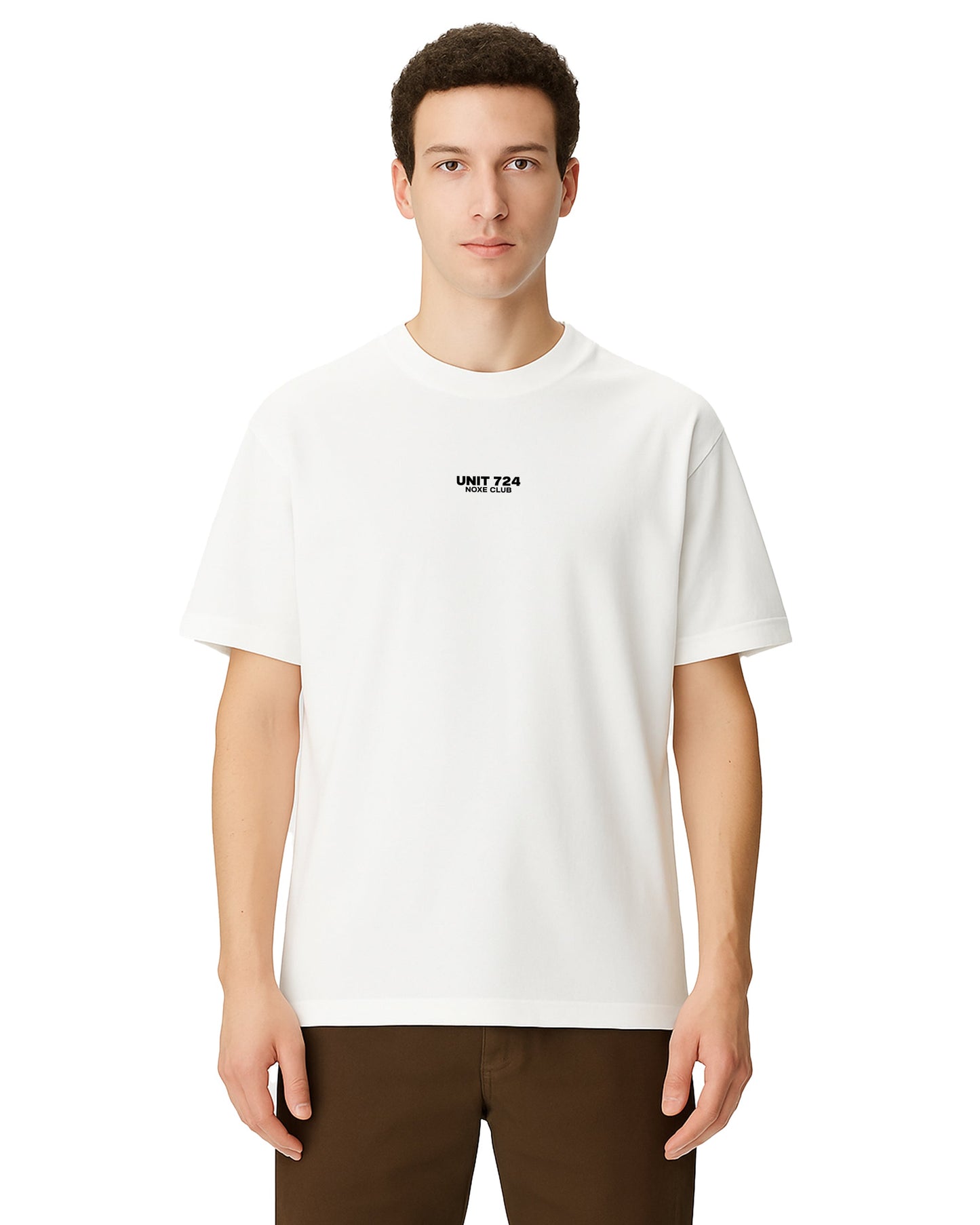 basic t-shirt loose fit beyaz 06-374 mağazam