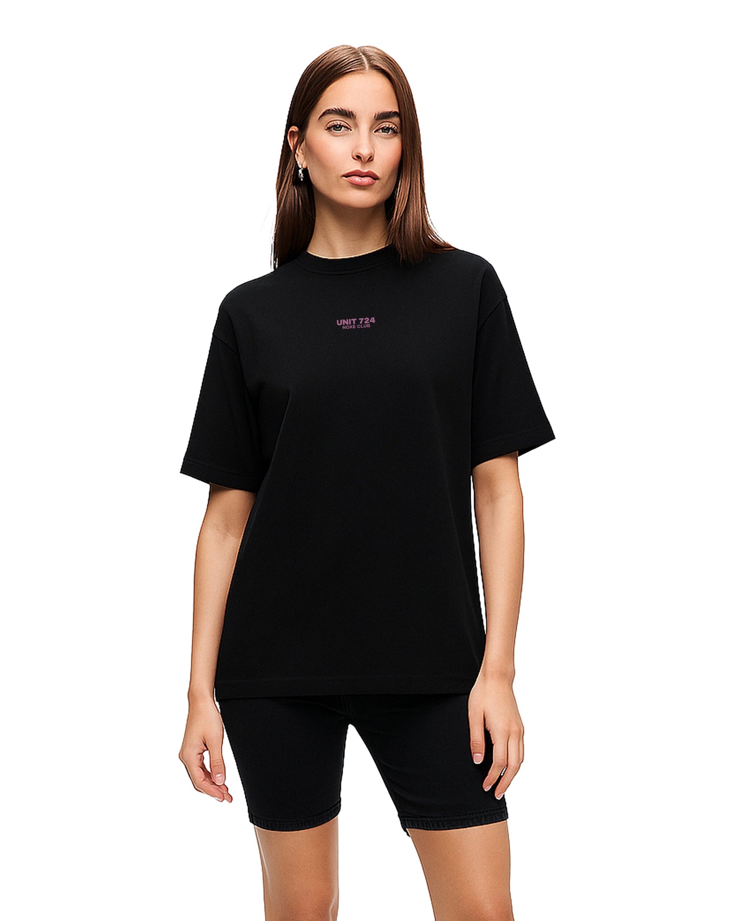 basic t-shirt loose fit siyah 06-381 mağazam