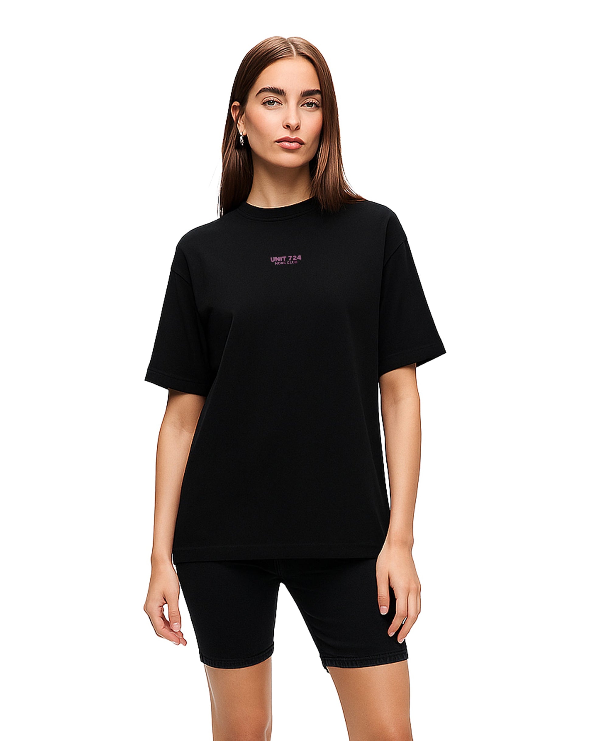 Basic T-Shirt Loose Fit Siyah 06-381 Mağazam