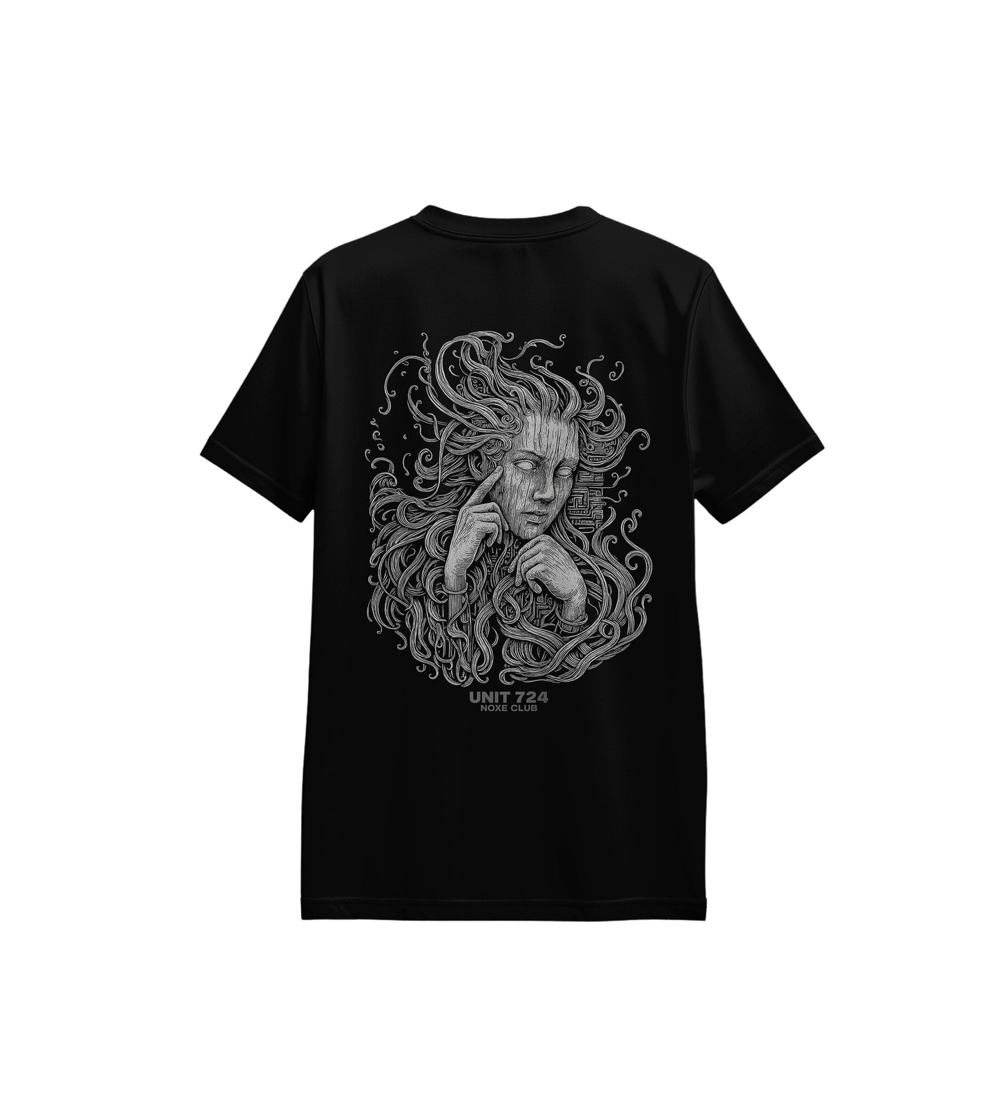 circuit of thought loose fit pamuklu unisex t-shirt mağazam