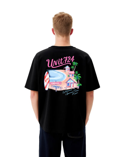 Coastal Vibes Loose Fit Pamuklu Unisex T-Shirt Mağazam