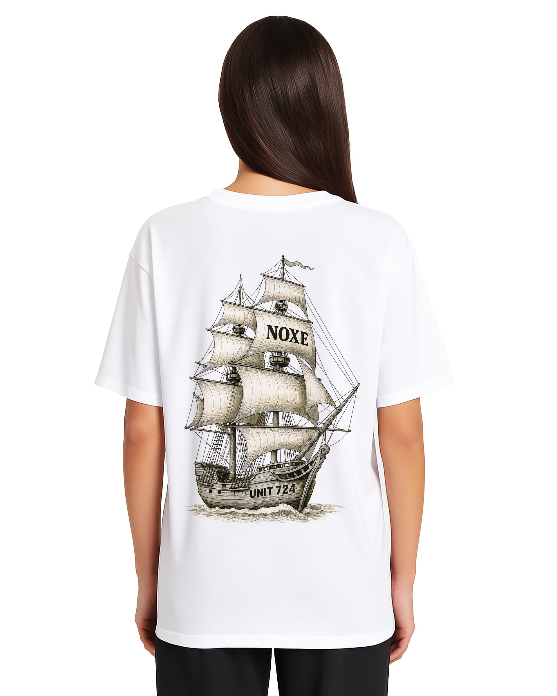 Sails of Intention Loose Fit Pamuklu Unisex T-Shirt Mağazam