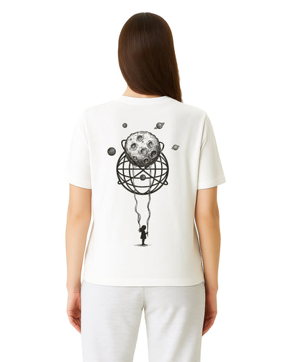 Delicate Weight Loose Fit Pamuklu Unisex T-Shirt Mağazam