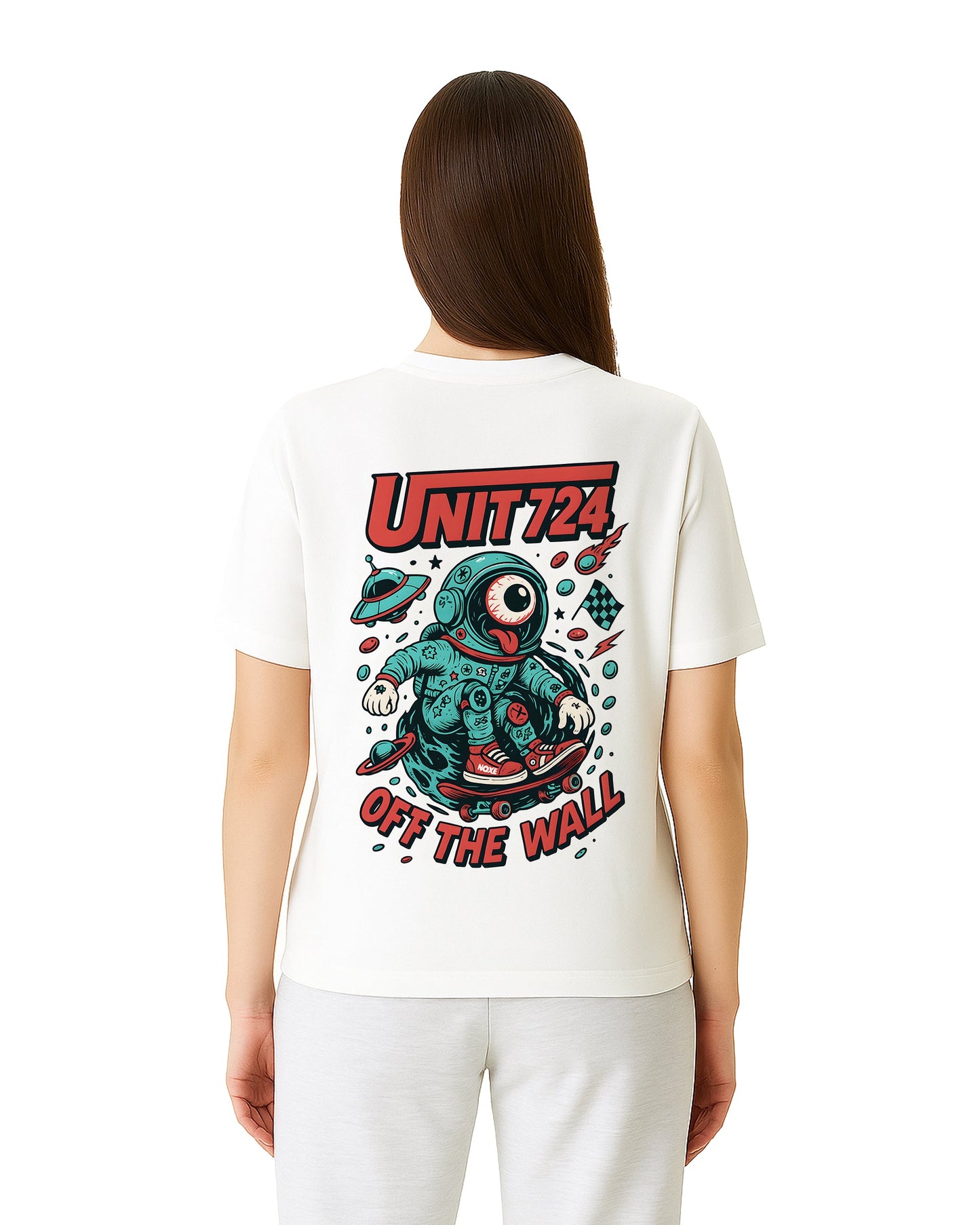 unfollow the rules loose fit pamuklu unisex t-shirt mağazam