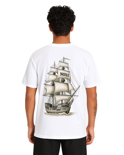 Sails of Intention Loose Fit Pamuklu Unisex T-Shirt Mağazam