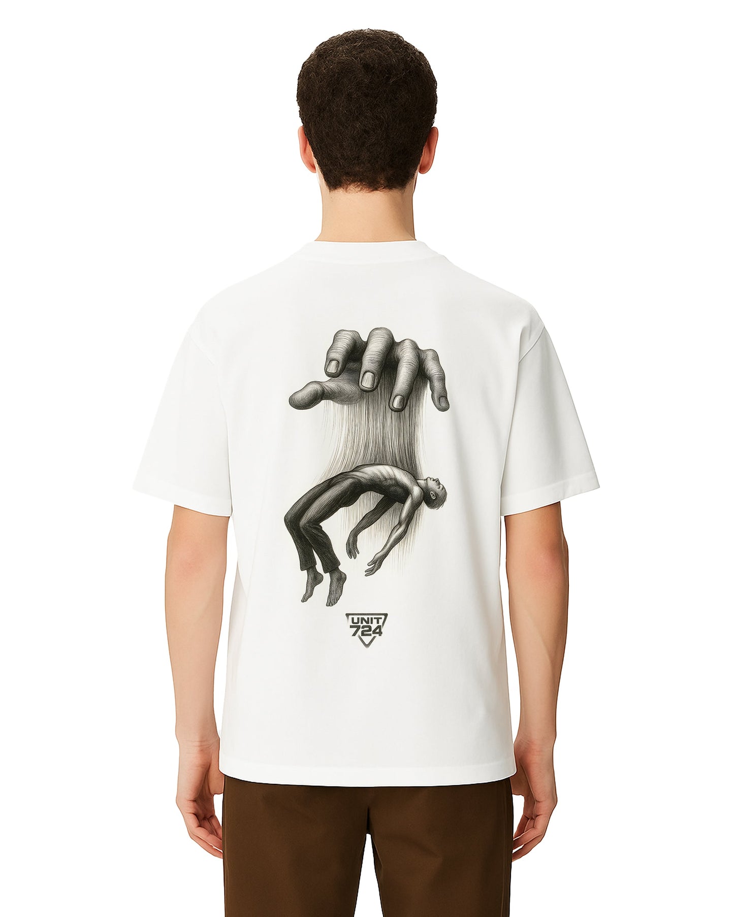 silent control loose fit pamuklu unisex t-shirt mağazam