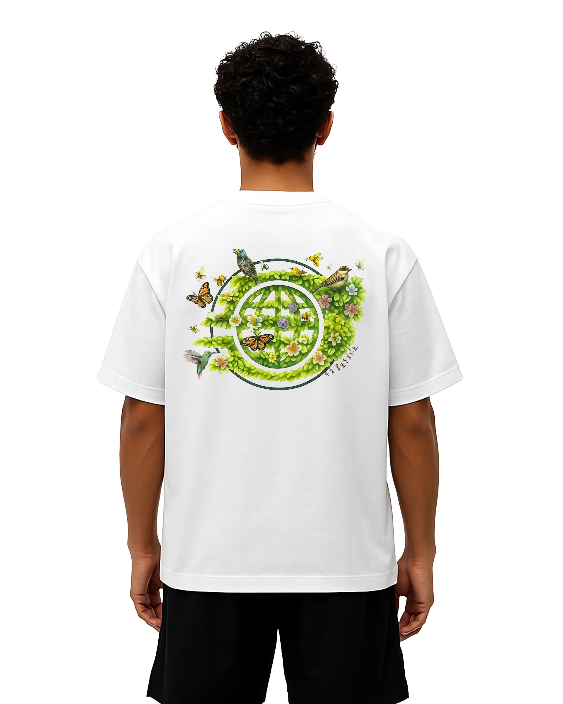 Whispers of Nature Loose Fit Pamuklu Unisex T-Shirt Mağazam