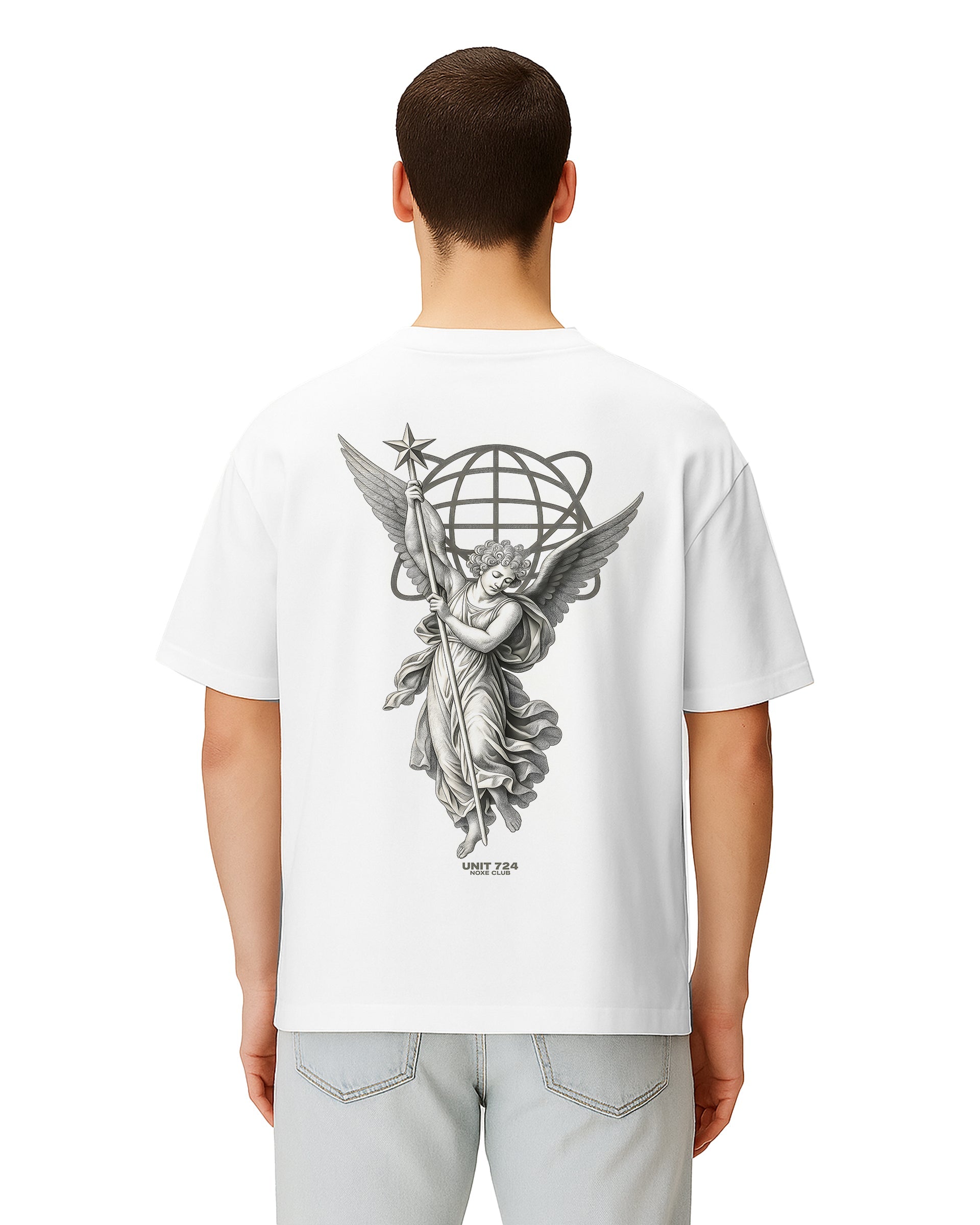 Celestial Authority Loose Fit Pamuklu Unisex T-Shirt Mağazam
