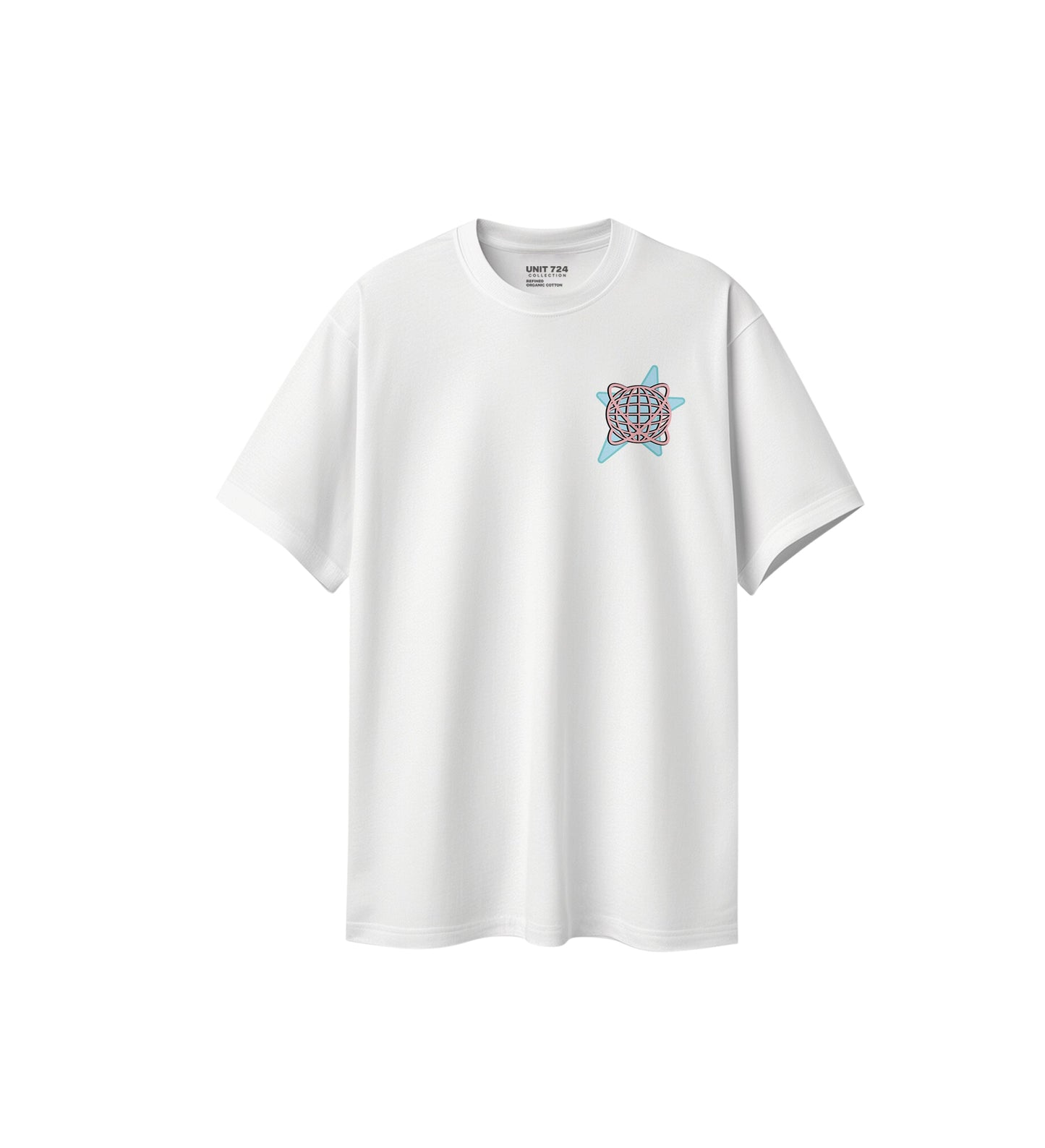 modern signature loose fit pamuklu unisex t-shirt mağazam