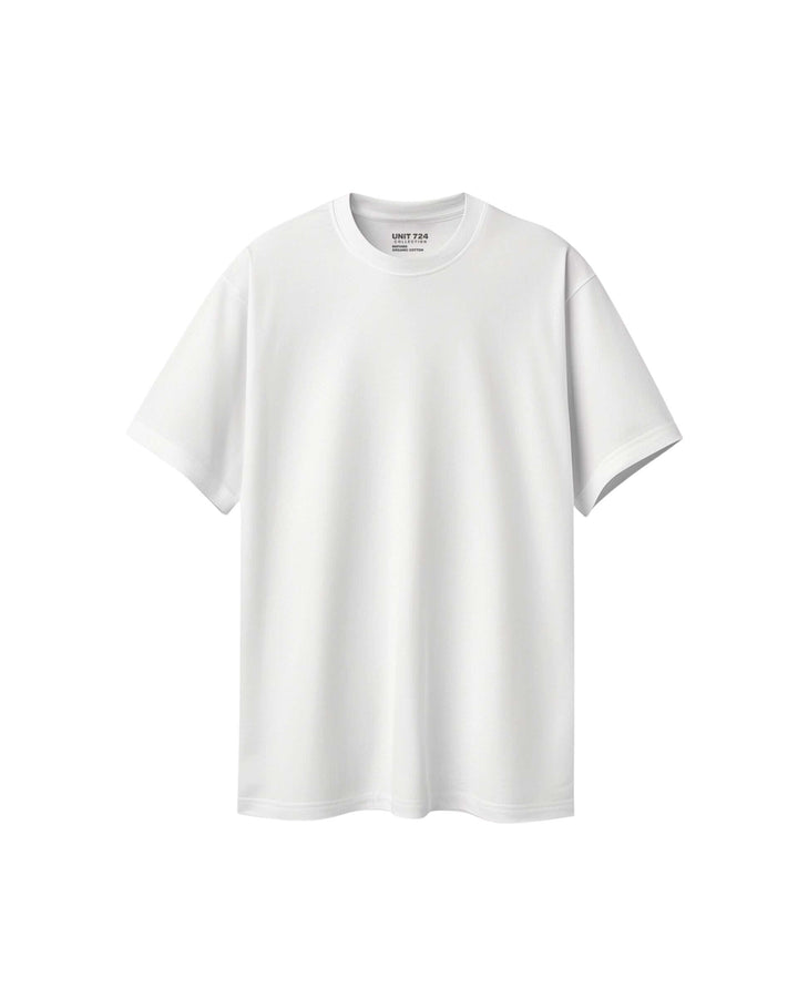 Basic T-Shirt Loose Fit Beyaz 06-386 Mağazam