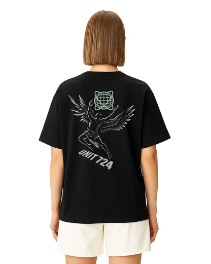 Flight Above Limits Loose Fit Pamuklu Unisex T-Shirt Mağazam