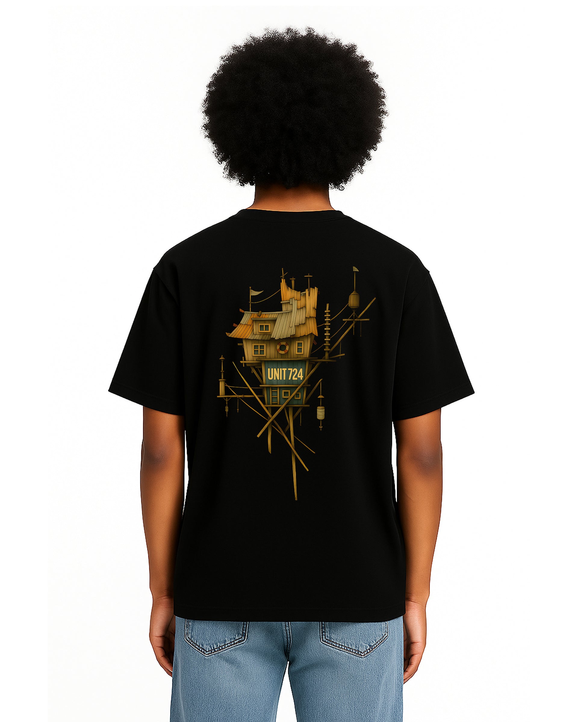 Silent Shelter Loose Fit Pamuklu Unisex T-Shirt Mağazam