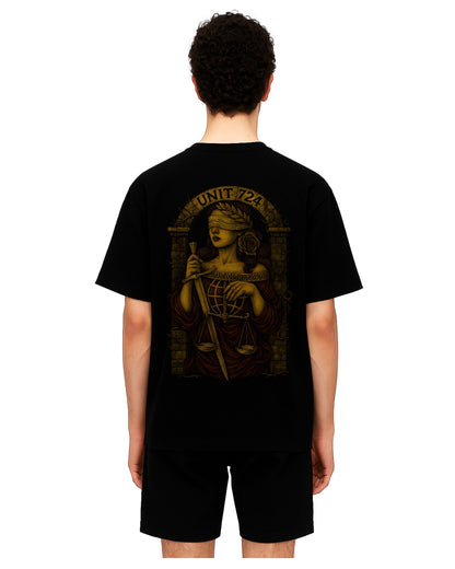 The Spirit of Justice Loose Fit Pamuklu Unisex T-Shirt Mağazam